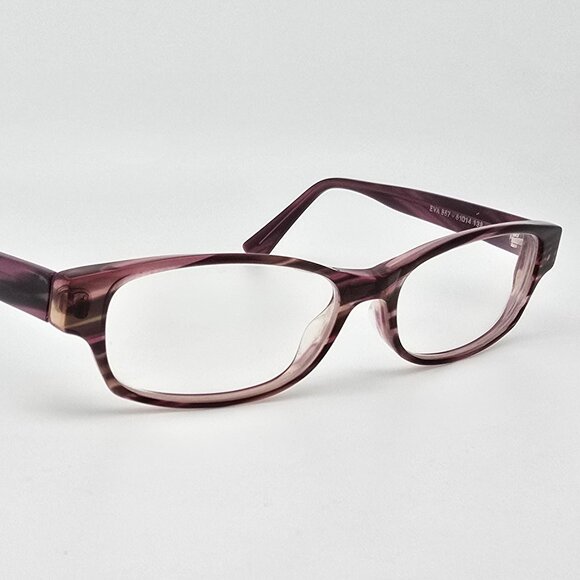 Jean Lafont Paris Eva 857 Purple Stripe Eyeglasses Frame w/ Case France 51mm - Picture 7 of 15